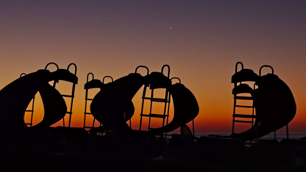 Beach Sunrise - Shapes in the Dawn