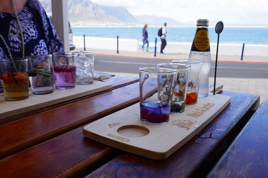 Gin Tasters Gin tasting at the Burgundy Restaurant