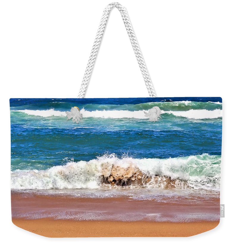 Breaking Waves Weekender Tote Bag for all your beach kit