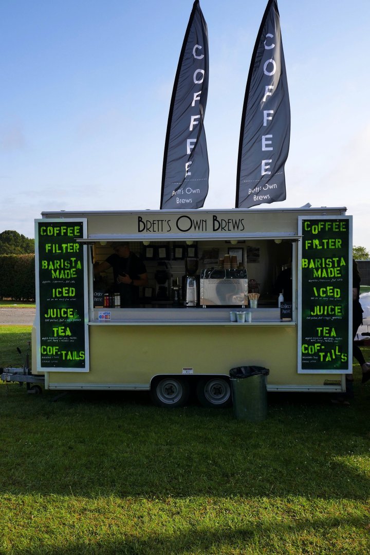 Bretts Own Brews at Silverstone - British F1 Grand Prix. The GP is a major summer event in the UK.