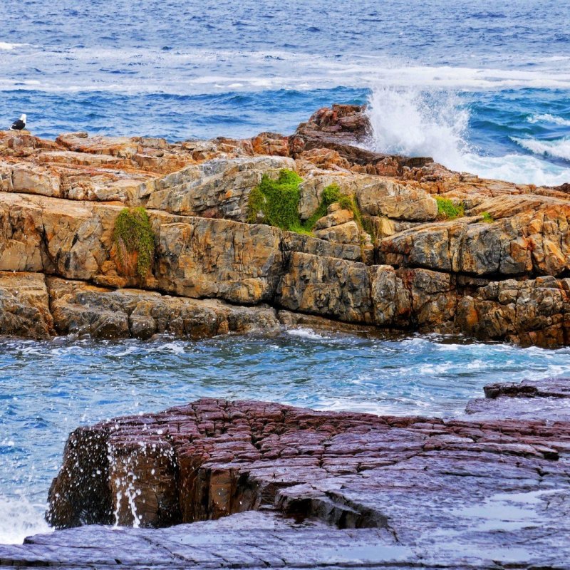 Rocks and Sea on the South African&nbsp;Coast