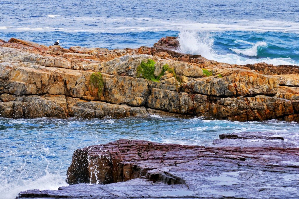 Rocks and Sea on the South African&nbsp;Coast