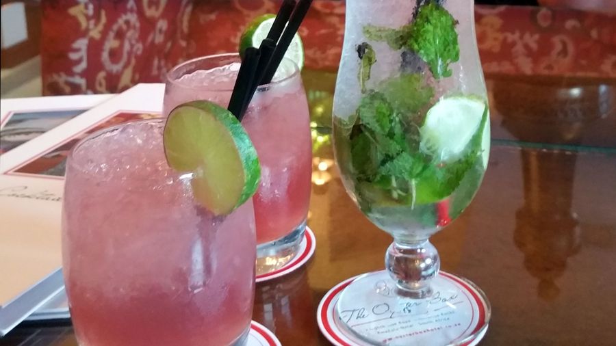 Cocktails at the Lighthouse Bar at the Oyster Box Hotel in Umhlanga Rocks