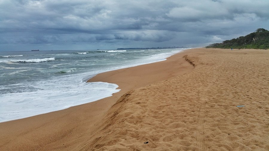 Morning on an empty beach at Umhlanga Rocks