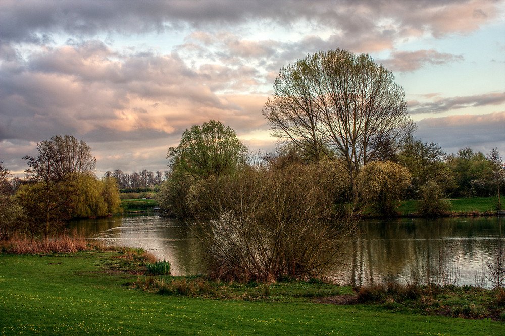 “Sunset at the Lake” by Jeremy Hayden |&nbsp;Redbubble