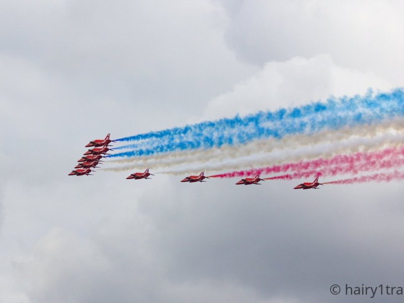 The Red Arrows at&nbsp;Silverstone