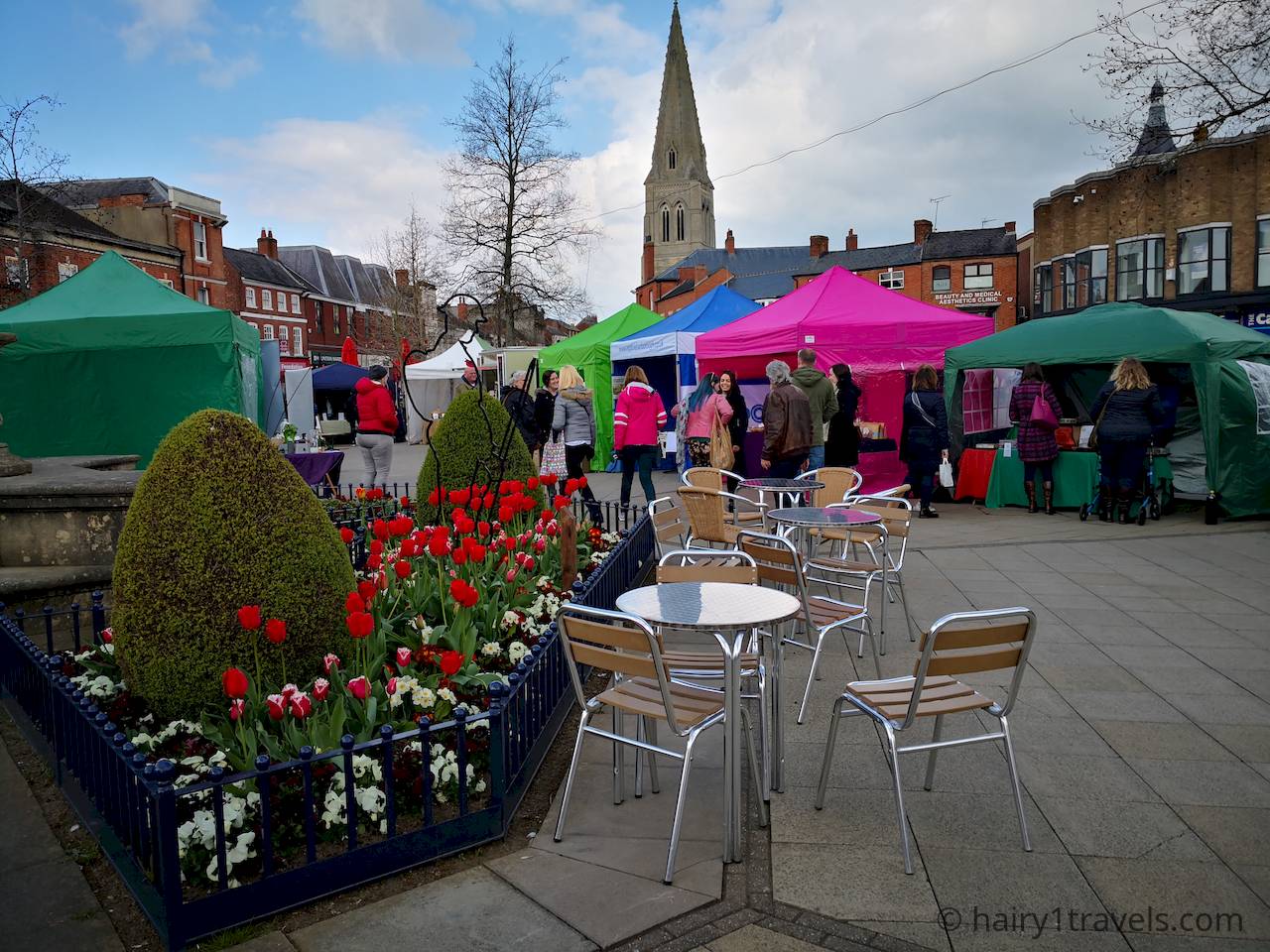 A view of the Holistic Harborough Festival in The Square.
